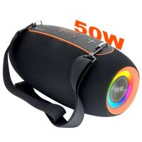 Kisonli K8 50W?30W*1+10W*2) BT/USB/TF/AUX/TWS/RGB/EQ Deep Bass Subwoofer Large Speaker