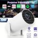 Mini Projector,HY300 Portable Projector,4K/200 ANSI Projector with 2.4/5G WiFi and Bluetooth.Auto Keystone Correction,40