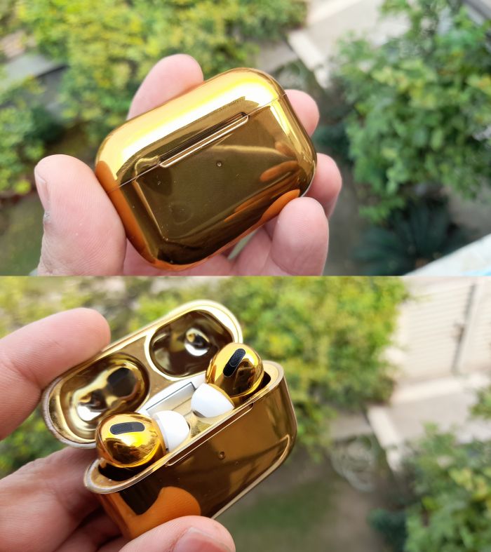 NEW AIRPOD PRO In Gold Color Hengxuan(HIGH COPY WITH POPUP MSG/LOCATE IN FIND MY IPHONE )