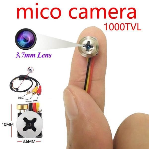 Smallest Camera 1000TVL HD Color Screw Hidden Spy Cam Lens Mini Video  Camera