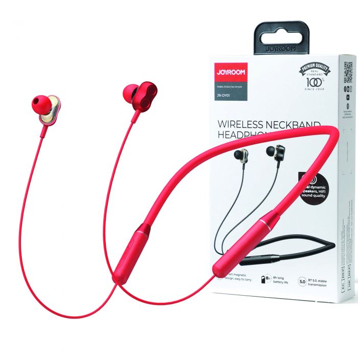Joyroom Jr-Dy01 Wireless Magnetic Neckband Headphone Red