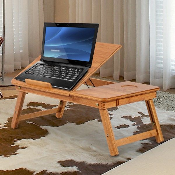 Foldable Wooden Laptop Table Cum Study Table