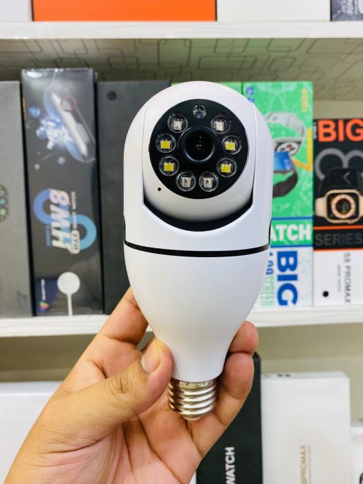 LED Bulb Camera 1080p Wifi 360 Degree Panoramic Night Vision Two-Way Audio Motion Detection