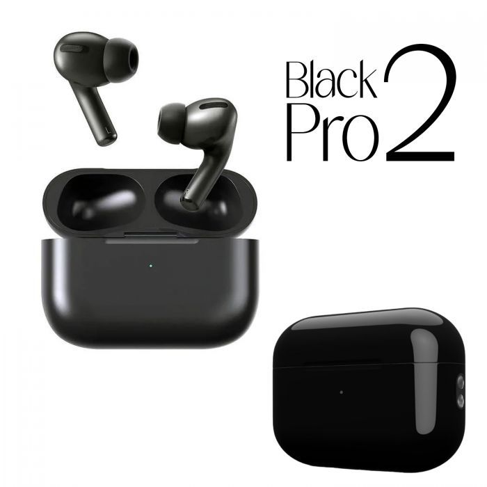 BLACK Apple Airpods Pro 2 Hengxuan(High Copy With Popup Msg/Locate In Find My Iphone)
