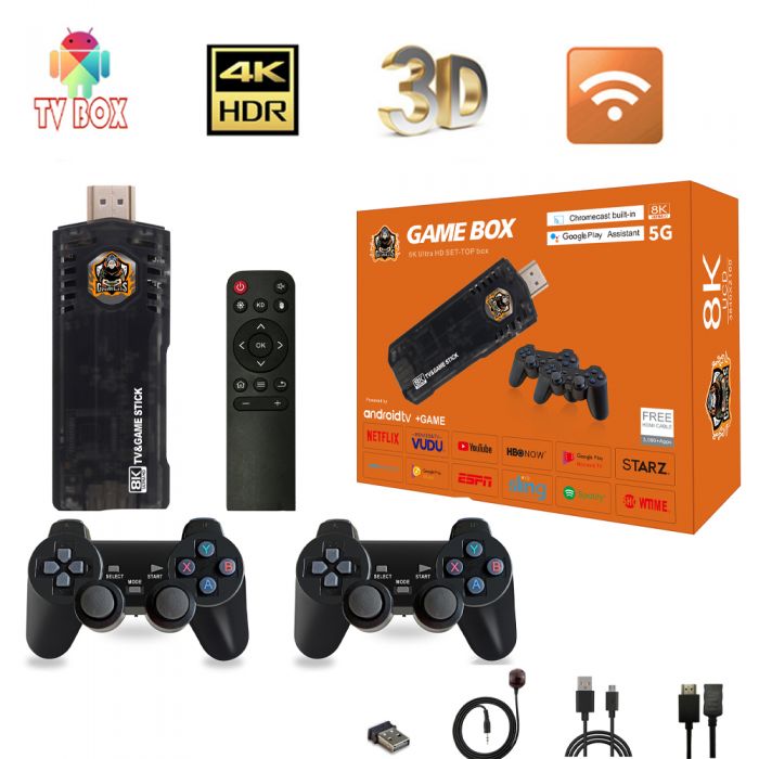 X8 HDMI GAME 8k A NDROID 11.1+ GAME WITH 2GB 64GB 